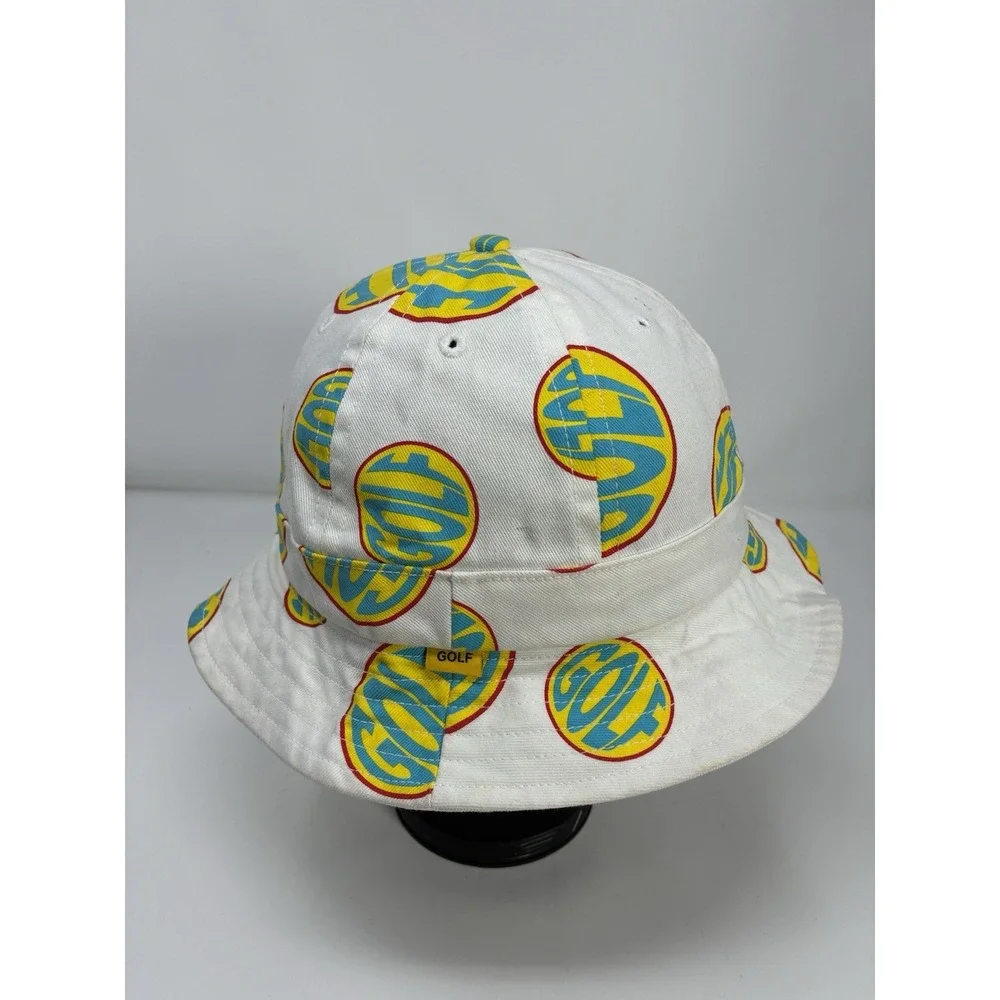 Golf Wang All Over Print Bucket Hat White Tyler The Creator S/M‎ Made in USA